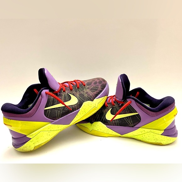 Nike Zoom Kobe 7 VII GS 7Y Christmas Cheetah Purple 505399-500 Women’s Size 8.5 - Picture 6 of 16